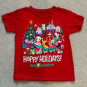 Disney Parks Christmas Tee - Youth XS